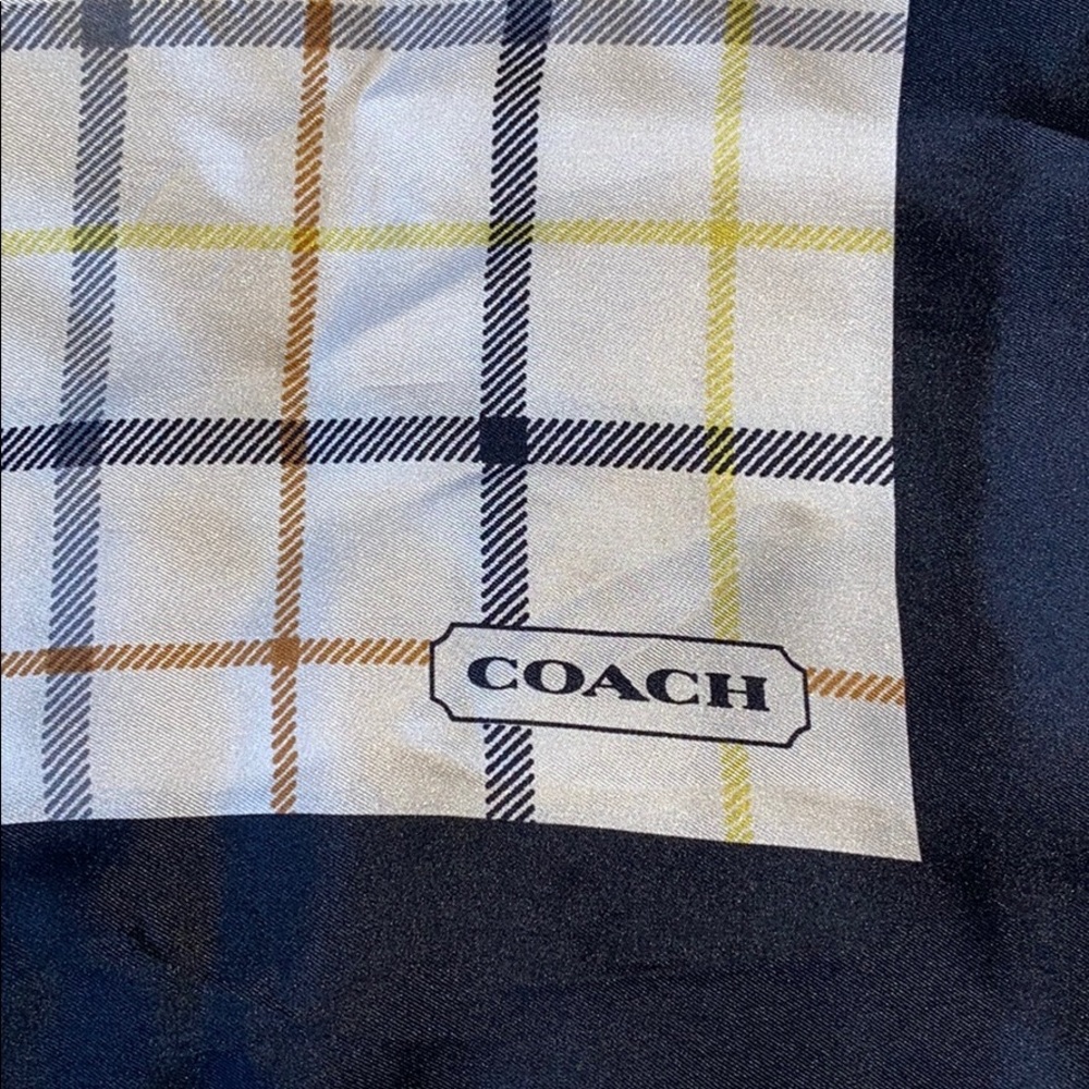 Silk plaid Coach Scarf